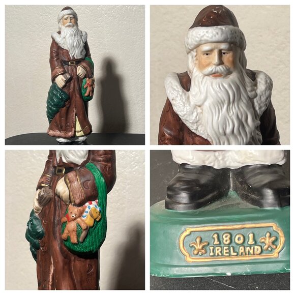 Vintage Grandeur1801 Ireland Santa Figurine Santa's of the World 14" Ceramic - Picture 9 of 16